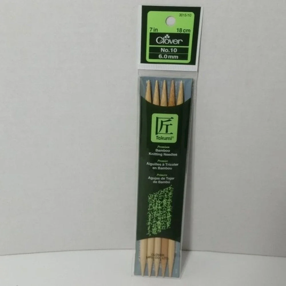 Bamboo Double Point Knitting Needles 7
